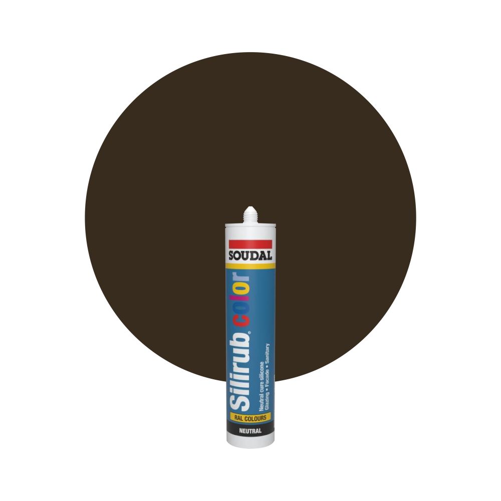 Soudal Silirub Color - RAL 8014 Brun sépia main product photo