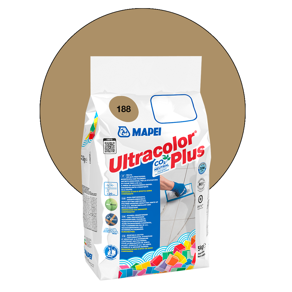 Mapei Ultracolor Plus - 188 Biscuit, 5 kg main product photo